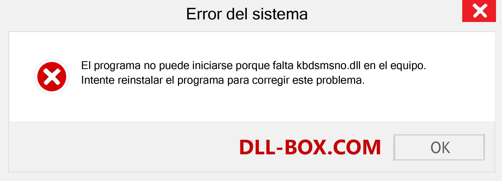 ¿Falta el archivo kbdsmsno.dll ?. Descargar para Windows 7, 8, 10 - Corregir kbdsmsno dll Missing Error en Windows, fotos, imágenes